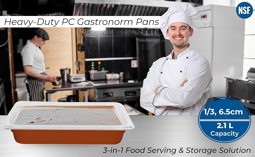 PC GN Pan 1/3 65mm - 6.5 Cm, NSF Grade Gastronorm Pan Polycarbonate, 2.1 Ltr Without Lid 8 b5b6cc9d 9776 4544 b40a 519ffcb1b90f. CR0019401200 PT0 SX970 V1