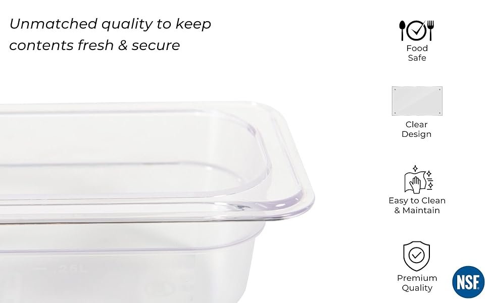 PC GN Pan 1/9 65mm - 6.5 Cm, NSF Grade Gastronorm Pan Polycarbonate, 500 ML Without Lid 10 b644f27c f304 4083 bb5b b07ef78734c2. CR0019401200 PT0 SX970 V1