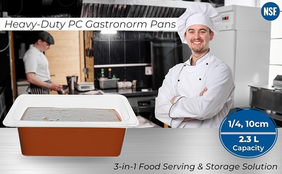 PC GN Pan 1/4 100mm - 10 Cm, NSF Grade Gastronorm Pan Polycarbonate, 2.3 Ltr Without Lid 7 d02ec926 ffbd 48f4 83a1 98469fcae381. CR0019401200 PT0 SX970 V1