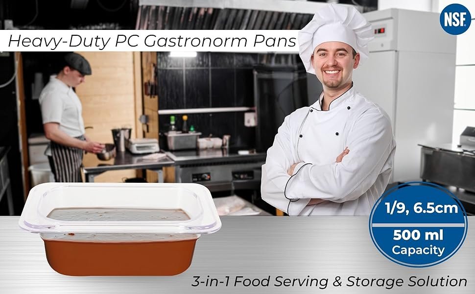 PC GN Pan 1/9 65mm - 6.5 Cm, NSF Grade Gastronorm Pan Polycarbonate, 500 ML Without Lid 7 efd3abbf 024c 4401 b6ac 44fcf9ce0662. CR0019401200 PT0 SX970 V1