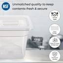 PC GN Pan 1/6 150mm - 15 Cm, NSF Grade Gastronorm Pan Polycarbonate, 2 Ltr Without Lid 4 PC GN Pan 1/6 150mm - 15 Cm, NSF Grade Gastronorm Pan Polycarbonate, 2 Ltr Without Lid - Image 4