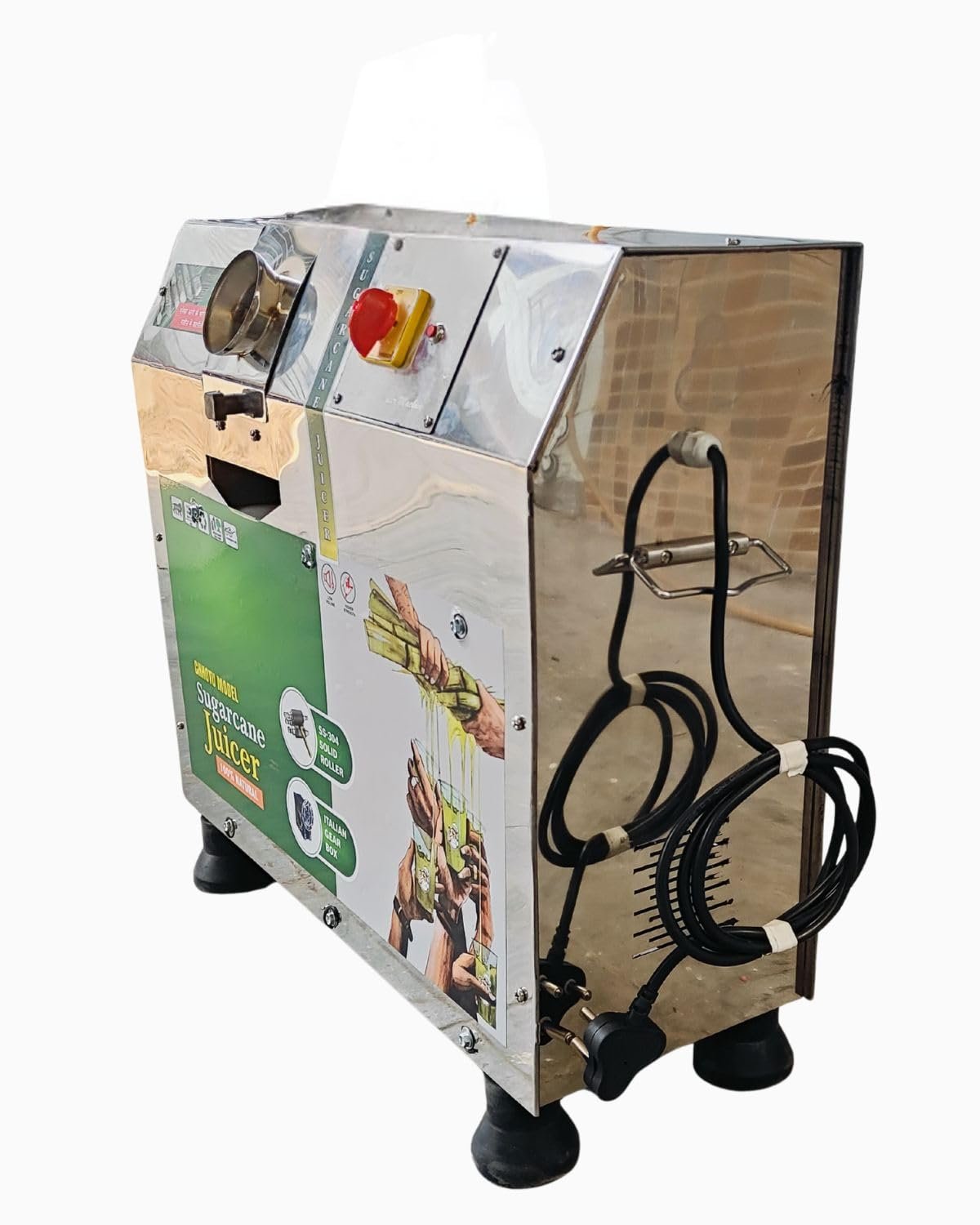 Electric Sugarcane Juice Machine Compact Tabletop 4 Electric Sugarcane Juice Machine Slim Tabletop 3